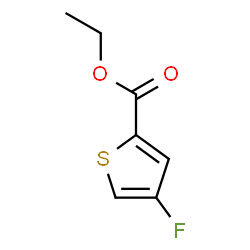 ChemSpider 2D Image | Ethyl 4-fluoro-2-thiophenecarboxylate | C7H7FO2S