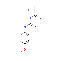 ChemSpider 2D Image | N-[(4-Ethoxyphenyl)carbamoyl]-2,2,2-trifluoroacetamide | C11H11F3N2O3