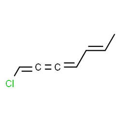 ChemSpider 2D Image | (1E,5E)-1-Chloro-1,2,3,5-heptatetraene | C7H7Cl