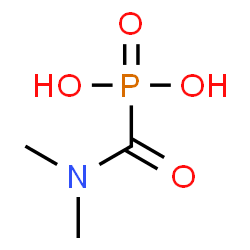 ChemSpider 2D Image | Phosphonic acid, [(dimethylamino)carbonyl]- | C3H8NO4P
