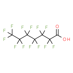 ChemSpider 2D Image | Perfluoroheptanoic acid | C7HF13O2
