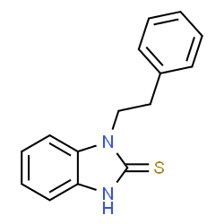 ChemSpider 2D Image | 1-Phenethyl-1H-benzoimidazole-2-thiol | C15H14N2S
