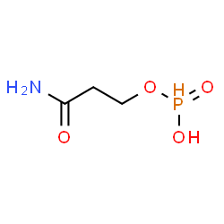 ChemSpider 2D Image | 3-Amino-3-oxopropyl hydrogen phosphonate | C3H8NO4P