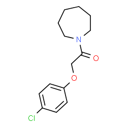 ChemSpider 2D Image | 1-(1-Azepanyl)-2-(4-chlorophenoxy)ethanone | C14H18ClNO2