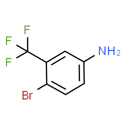 ChemSpider 2D Image | 4-Bromo-3-(trifluoromethyl)aniline | C7H5BrF3N