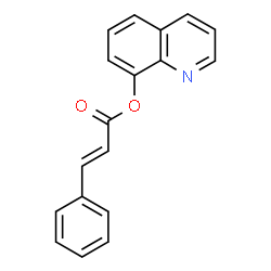 ChemSpider 2D Image | 8-Quinolinyl (2E)-3-phenylacrylate | C18H13NO2