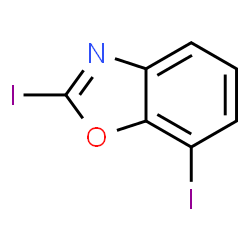 ChemSpider 2D Image | 2,7-Diiodo-1,3-benzoxazole | C7H3I2NO