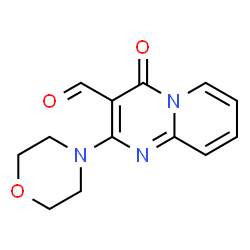 ChemSpider 2D Image | 2-morpholino-4-oxo-4H-pyrido[1,2-a]pyrimidine-3-carbaldehyde | C13H13N3O3