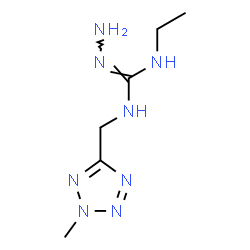 ChemSpider 2D Image | N-Ethyl-N'-[(2-methyl-2H-tetrazol-5-yl)methyl]carbonohydrazonic diamide | C6H14N8