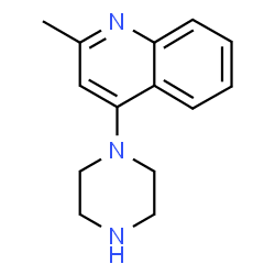 ChemSpider 2D Image | 2-Methyl-4-Piperazinoquinoline | C14H17N3