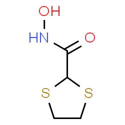 ChemSpider 2D Image | N-Hydroxy-1,3-dithiolane-2-carboxamide | C4H7NO2S2