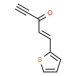 ChemSpider 2D Image | (1E)-1-(2-Thienyl)-1-penten-4-yn-3-one | C9H6OS