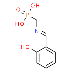 ChemSpider 2D Image | {[(E)-(2-Hydroxybenzylidene)amino]methyl}phosphonic acid | C8H10NO4P