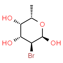 ChemSpider 2D Image | 2-Bromo-2,6-dideoxy-alpha-L-galactopyranose | C6H11BrO4