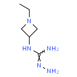ChemSpider 2D Image | N-(1-Ethyl-3-azetidinyl)carbonohydrazonic diamide | C6H15N5