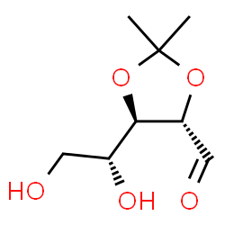 ChemSpider 2D Image | 2,3-O-Isopropylidene-D-arabinose | C8H14O5