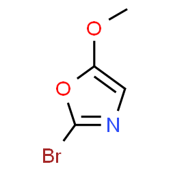 ChemSpider 2D Image | 2-Bromo-5-methoxy-1,3-oxazole | C4H4BrNO2