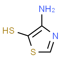 ChemSpider 2D Image | 4-Amino-1,3-thiazole-5-thiol | C3H4N2S2