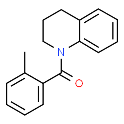 ChemSpider 2D Image | (3,4-Dihydro-2H-quinolin-1-yl)-o-tolyl-methanone | C17H17NO