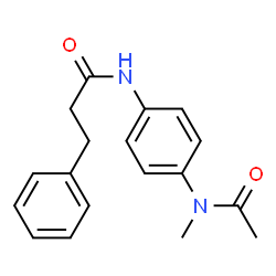 ChemSpider 2D Image | N-[4-(N-METHYLACETAMIDO)PHENYL]-3-PHENYLPROPANAMIDE | C18H20N2O2