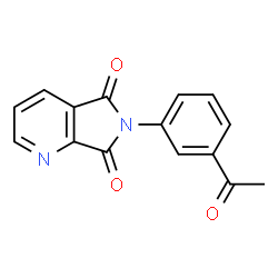ChemSpider 2D Image | 6-(3-Acetyl-phenyl)-pyrrolo[3,4-b]pyridine-5,7-dione | C15H10N2O3