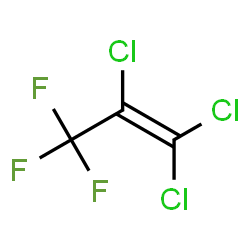 ChemSpider 2D Image | 1,1,2-Trichloro-3,3,3-trifluoro-1-propene | C3Cl3F3