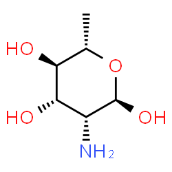 ChemSpider 2D Image | 2-Amino-2,6-dideoxy-alpha-L-mannopyranose | C6H13NO4