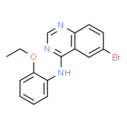 ChemSpider 2D Image | 6-Bromo-N-(2-ethoxyphenyl)-4-quinazolinamine | C16H14BrN3O