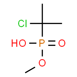 ChemSpider 2D Image | Methyl hydrogen (2-chloro-2-propanyl)phosphonate | C4H10ClO3P