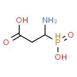 ChemSpider 2D Image | 3-Amino-3-[hydroxy(oxido)phosphoranyl]propanoic acid | C3H8NO4P