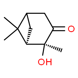 ChemSpider 2D Image | (1R,2S)-2-Hydroxy-2,6,6-trimethylbicyclo[3.1.1]heptan-3-one | C10H16O2