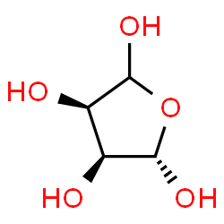 ChemSpider 2D Image | (3R,4S,5S)-Tetrahydro-2,3,4,5-furantetrol | C4H8O5