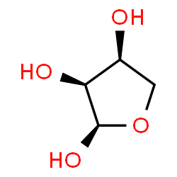 ChemSpider 2D Image | (2R,3S,4S)-Tetrahydro-2,3,4-furantriol | C4H8O4