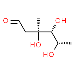 ChemSpider 2D Image | 2,6-Dideoxy-3-C-methyl-L-lyxo-hexose | C7H14O4