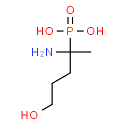 ChemSpider 2D Image | (2-Amino-5-hydroxy-2-pentanyl)phosphonic acid | C5H14NO4P