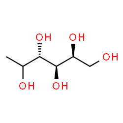 ChemSpider 2D Image | (5xi)-6-Deoxy-L-arabino-hexitol | C6H14O5