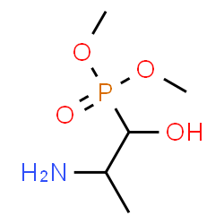 ChemSpider 2D Image | Dimethyl (2-amino-1-hydroxypropyl)phosphonate | C5H14NO4P