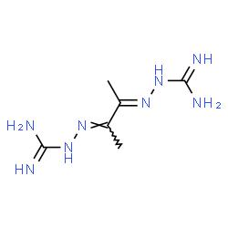 ChemSpider 2D Image | (2E,2'E)-2,2'-[(2E,3E)-2,3-Butanediylidene]dihydrazinecarboximidamide | C6H14N8