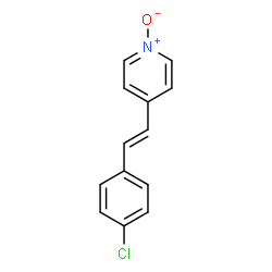 ChemSpider 2D Image | 4-[(E)-2-(4-Chlorophenyl)vinyl]pyridine 1-oxide | C13H10ClNO