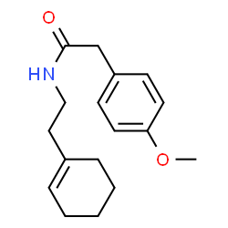 ChemSpider 2D Image | N-[2-(1-Cyclohexen-1-yl)ethyl]-4-methoxybenzeneacetamide | C17H23NO2