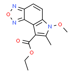 ChemSpider 2D Image | Ethyl 6-methoxy-7-methyl-6H-[1,2,5]oxadiazolo[3,4-e]indole-8-carboxylate | C13H13N3O4