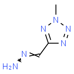 ChemSpider 2D Image | 5-[(E)-Hydrazonomethyl]-2-methyl-2H-tetrazole | C3H6N6