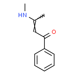 ChemSpider 2D Image | (2E)-3-(Methylamino)-1-phenyl-2-buten-1-one | C11H13NO