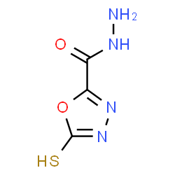 ChemSpider 2D Image | 5-Sulfanyl-1,3,4-oxadiazole-2-carbohydrazide | C3H4N4O2S