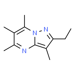 ChemSpider 2D Image | 2-Ethyl-3,5,6,7-tetramethylpyrazolo[1,5-a]pyrimidine | C12H17N3