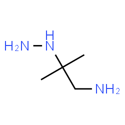 ChemSpider 2D Image | 2-Hydrazino-2-methyl-1-propanamine | C4H13N3