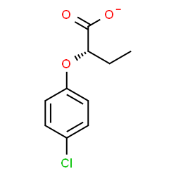 ChemSpider 2D Image | (2S)-2-(4-Chlorophenoxy)butanoate | C10H10ClO3