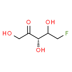 ChemSpider 2D Image | (4xi)-5-Deoxy-5-fluoro-L-glycero-pent-2-ulose | C5H9FO4