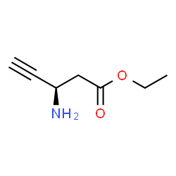 ChemSpider 2D Image | Ethyl (3R)-3-amino-4-pentynoate | C7H11NO2