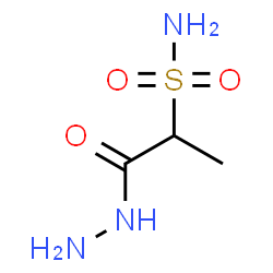 ChemSpider 2D Image | 1-Hydrazino-1-oxo-2-propanesulfonamide | C3H9N3O3S